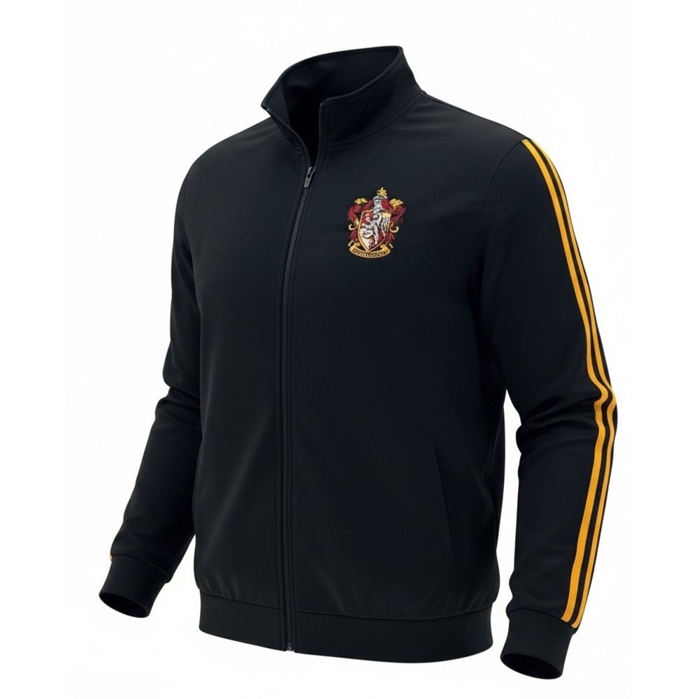 Vintage 2000's Harry Potter Gryffindor Track Jacket Men's XL Black-Yellow
